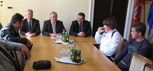 Brozinić, Orlić i Matijašić na prijemu kod gradonačelnika Brozinić, Orlić i Matijašić na prijemu kod gradonačelnika