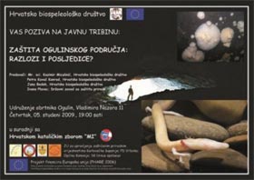 Plakat najave javne tribine