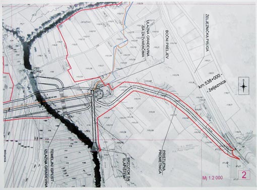 Ogulin - poplava - skica recencijske brane Ogulin - poplava - skica recencijske brane