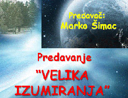 Najava predavanja - Velika izumiranja vrsta