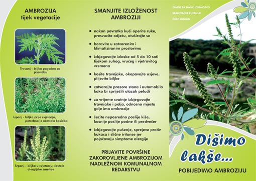 Smanjite izloženost 
ambroziji