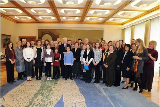 Predstavnici Društva "Naša djeca" primljena kod predsjednika Republike