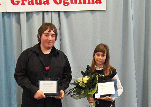 Najbolji u sportu 2009 - Martina Bokulić i Vedran Orlić Najbolji u sportu 2009 - Martina Bokulić i Vedran Orlić