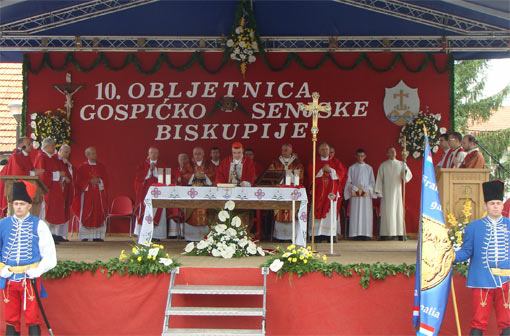 10. obljetnice Gospićko-senjske biskupije