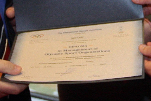 Trener Orlić dobio međunarodnu Diplomu za sportski menađment