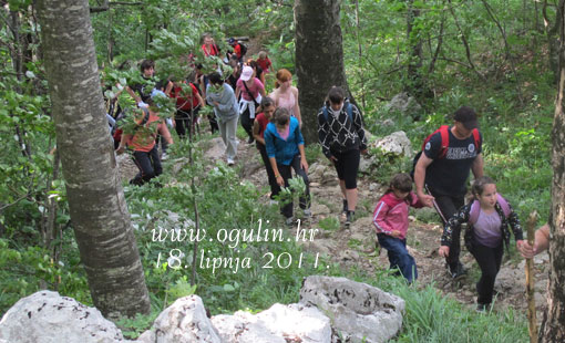 Članovi Društva Naša djeca Ogulin na Kleku