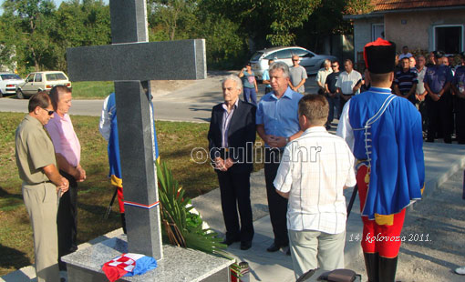 Blagoslovljen križ na mjestu herojske obrane Kamenice i Tounjskog kraja 