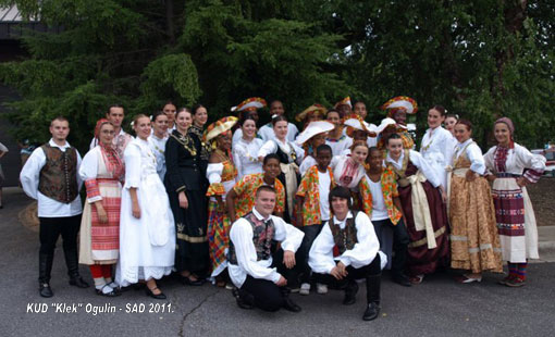 KUD  "Klek" na međunarodnim festivalima folklora u SAD-u