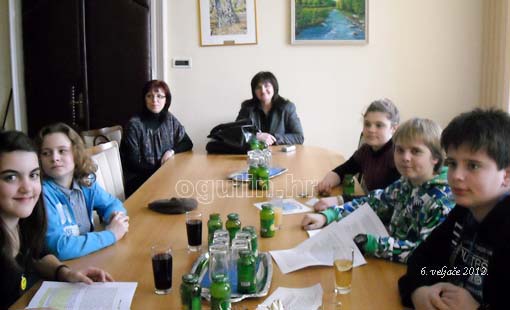 Delegacija Dječjeg gradskog vijeća kod gradonačelnika 