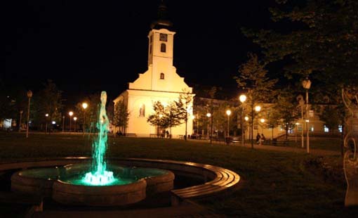 Grad Ogulin noću