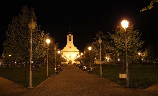 Grad Ogulin noću