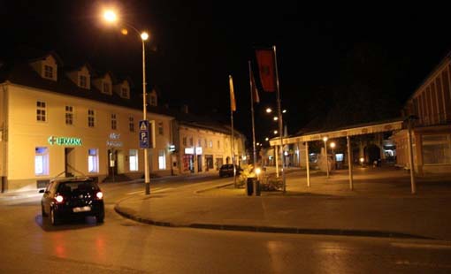 Grad Ogulin noću