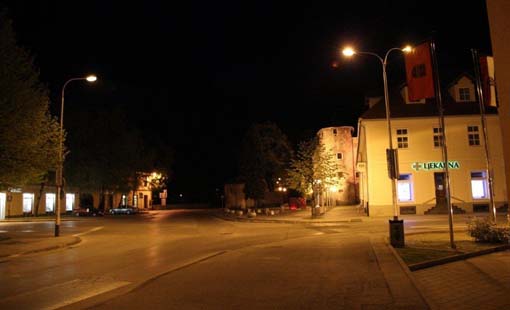 Grad Ogulin noću