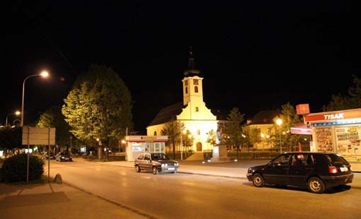 Grad Ogulin noću
