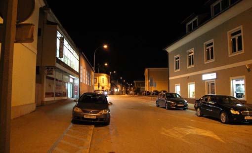 Grad Ogulin noću