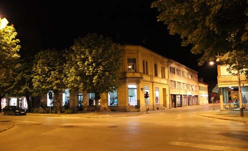 Grad Ogulin noću