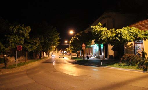 Grad Ogulin noću