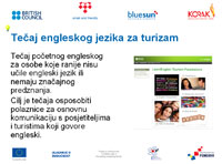  IPA projekt "Vještine za zapošljavanje u turizmu i ugostiteljstvu"