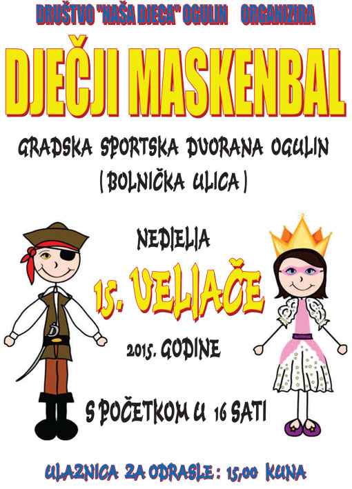Poziv na Dječji maskenbal