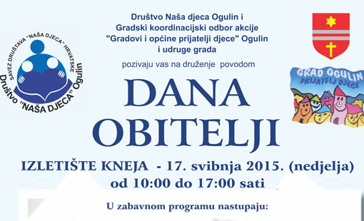 Poziv na druženje za Dan obitelji