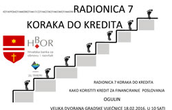 Prezentacija kreditnih programa HBOR-a  i Info dan HBOR-a u Ogulinu