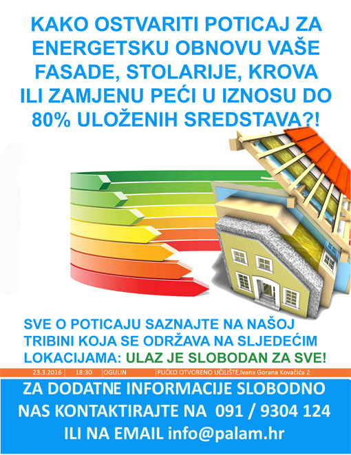 Javna tribina - Energetska obnova obiteljskih kuća