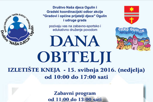 Poziv na druženje za Dan obitelji