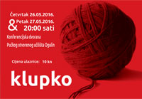 Najava izvedbe komedije Pere Budaka "Klupko" Najava izvedbe komedije Pere Budaka "Klupko"