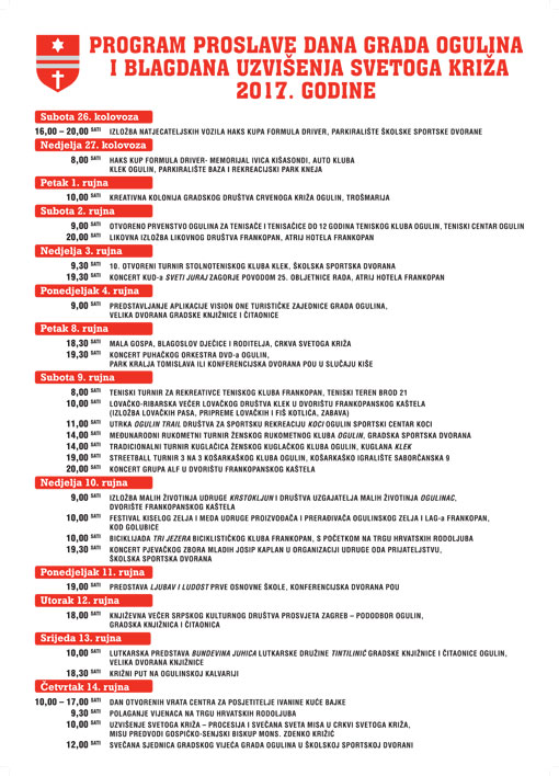 Klik za uvećanje programa